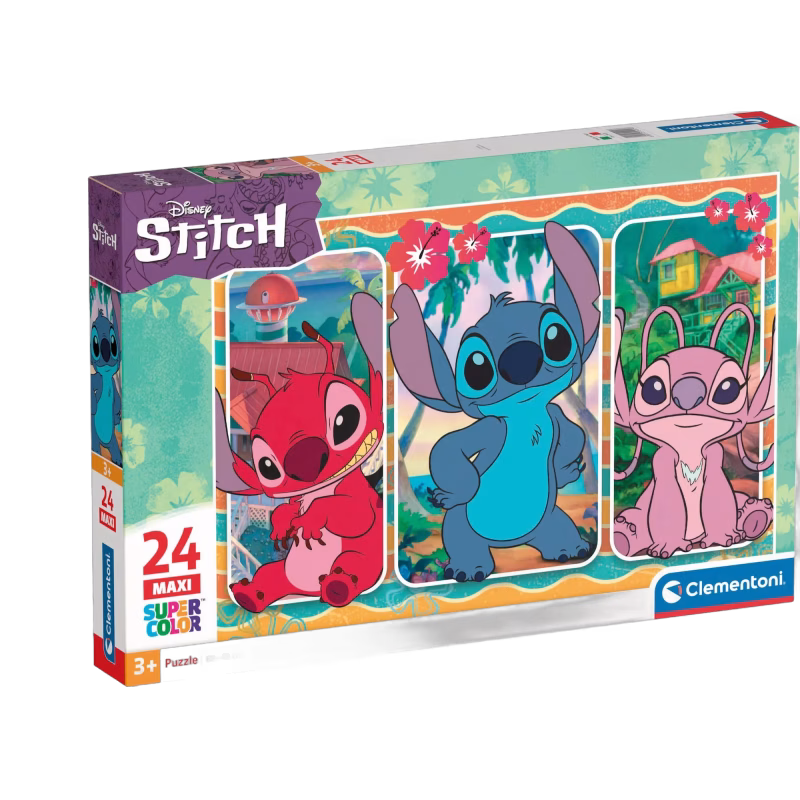 Clementoni Disney Stitch Maxi Pussel 24 Bitar