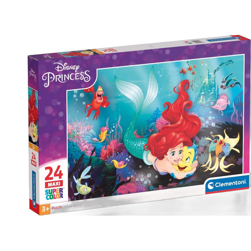 Clementoni Maxi Disney Princess Little Mermaid Pussel 24 Bitar
