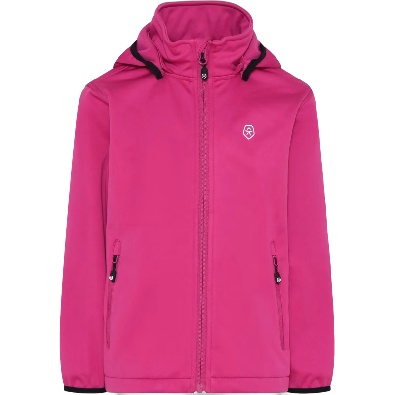 Color Kids Fodrad Softshelljacka, Festival Fuchsia, 92