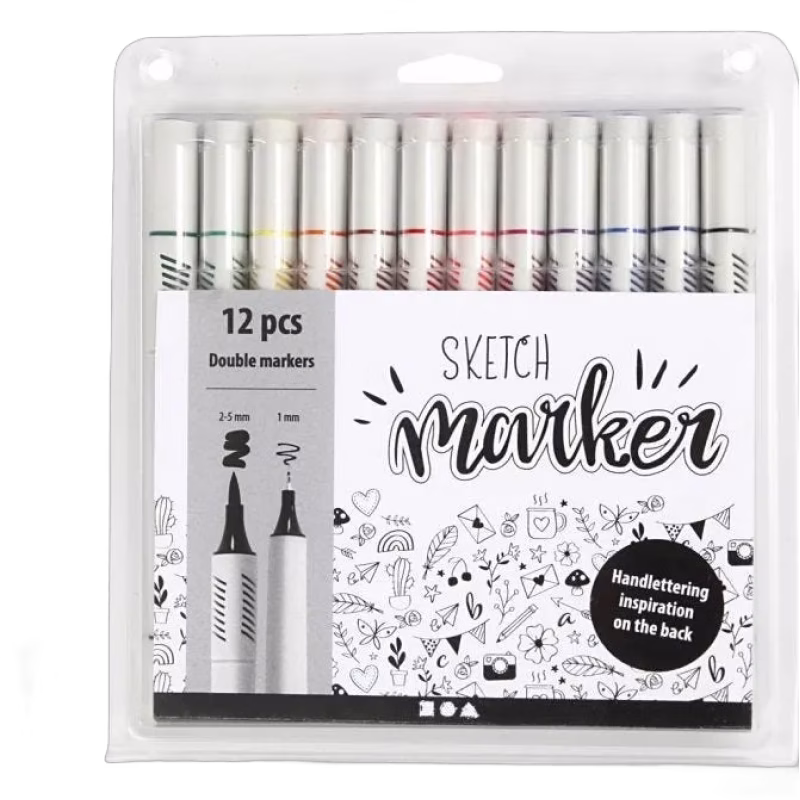 Creativ Company Sketch Marker 12 st (Mixade färger)