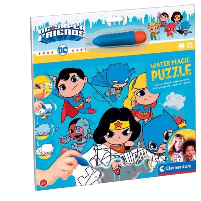 DC Comics Water Reveal Pussel Super Friends 15 Bitar