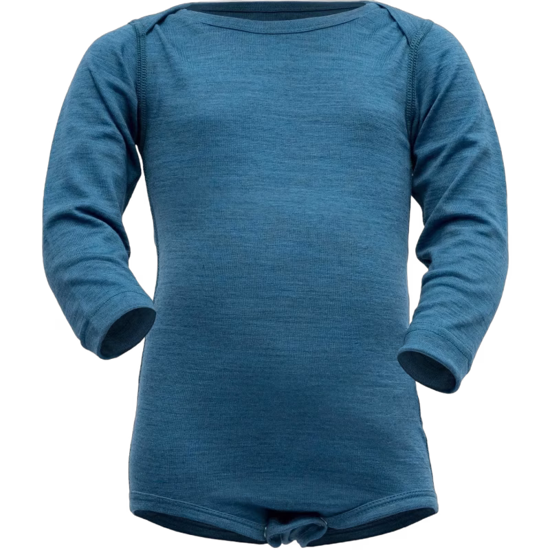 Devold Breeze Body, Blue Melange, Stl 74, Bebiskläder