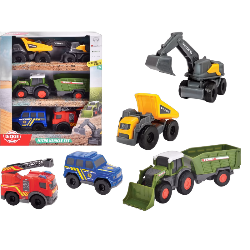Dickie Toys Mini Leksaksbilar 5-Pack