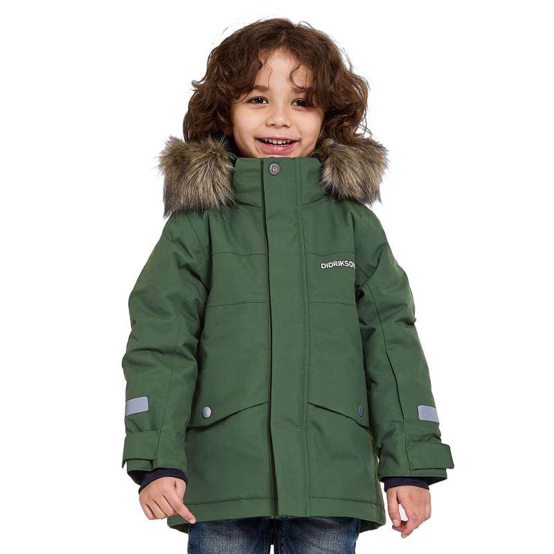 Didriksons Bjärven Vinterjacka, Pine Green, 120