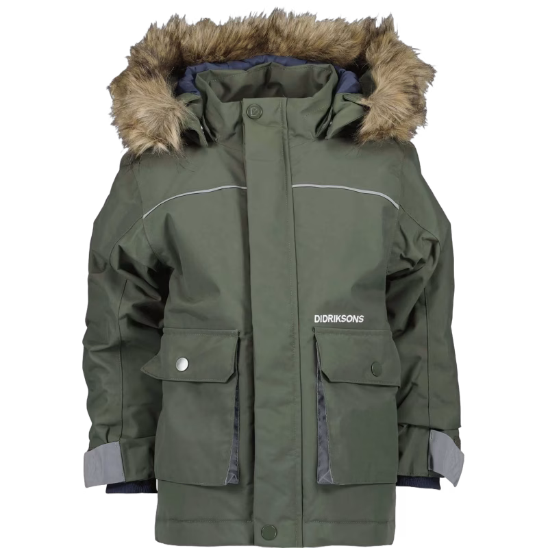 Didriksons Björnen Vinterjacka, Deep Green, 80
