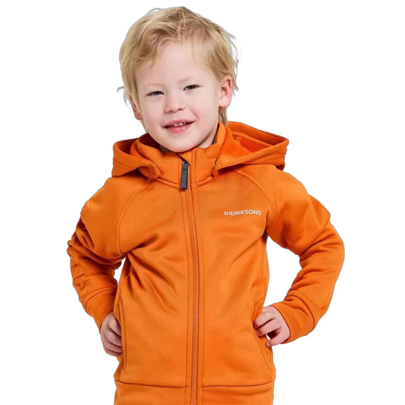 Didriksons Corin Powerstretch Jacka, Orange Jam, 120