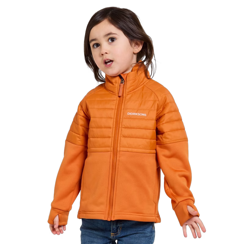 Didriksons Filur Hybridjacka, Orange Jam, 100