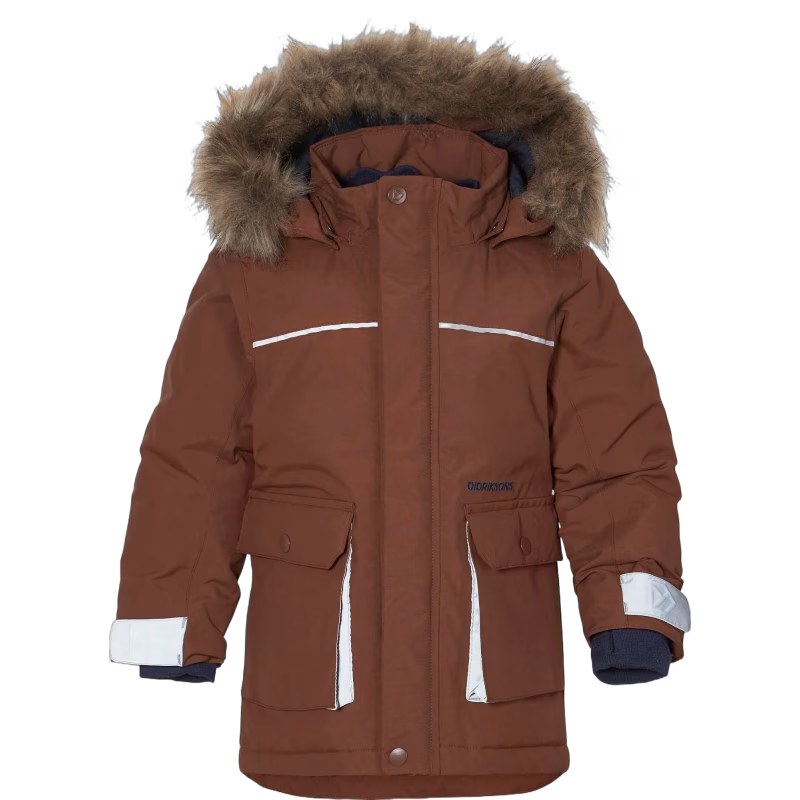 Didriksons Kure Vinterjacka, Earth Brown, 80