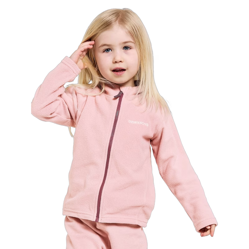 Didriksons Monte Fleecejacka, Dusty Pink, 110