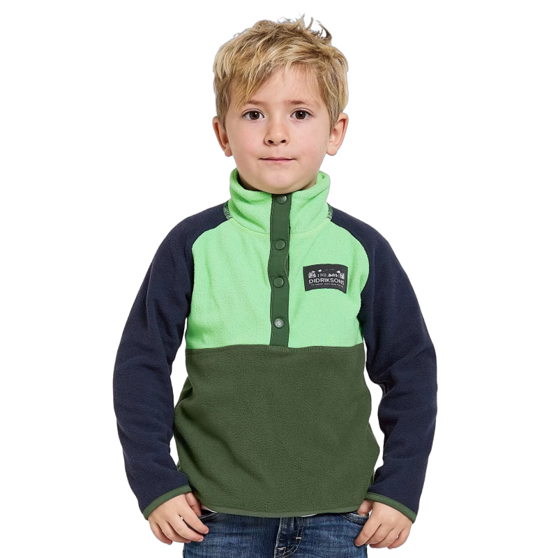 Didriksons Monte Fleecetröja, Pine Green, 100