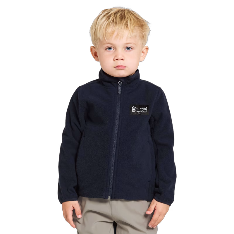 Didriksons Muskot Vindfleecejacka, Dark Night Blue, 110