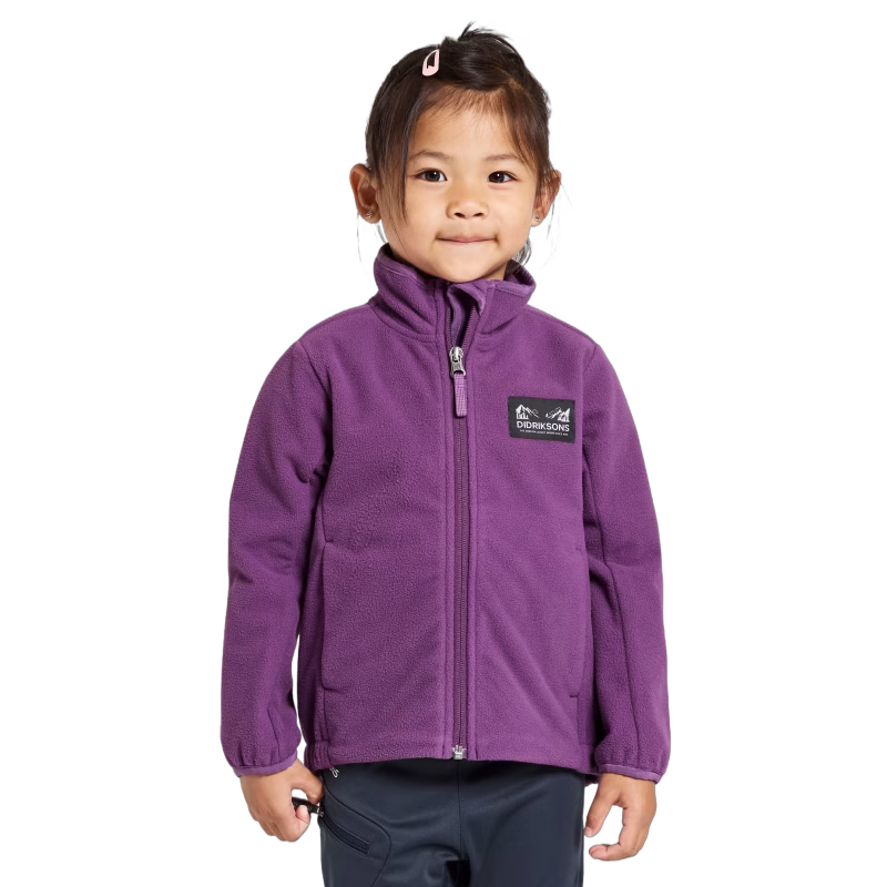 Didriksons Muskot Vindfleecejacka, Grape, 120