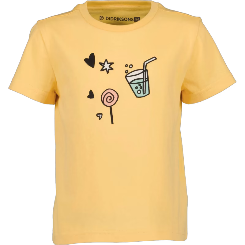 Didriksons Mynta T-shirt, Creamy Yellow, 80