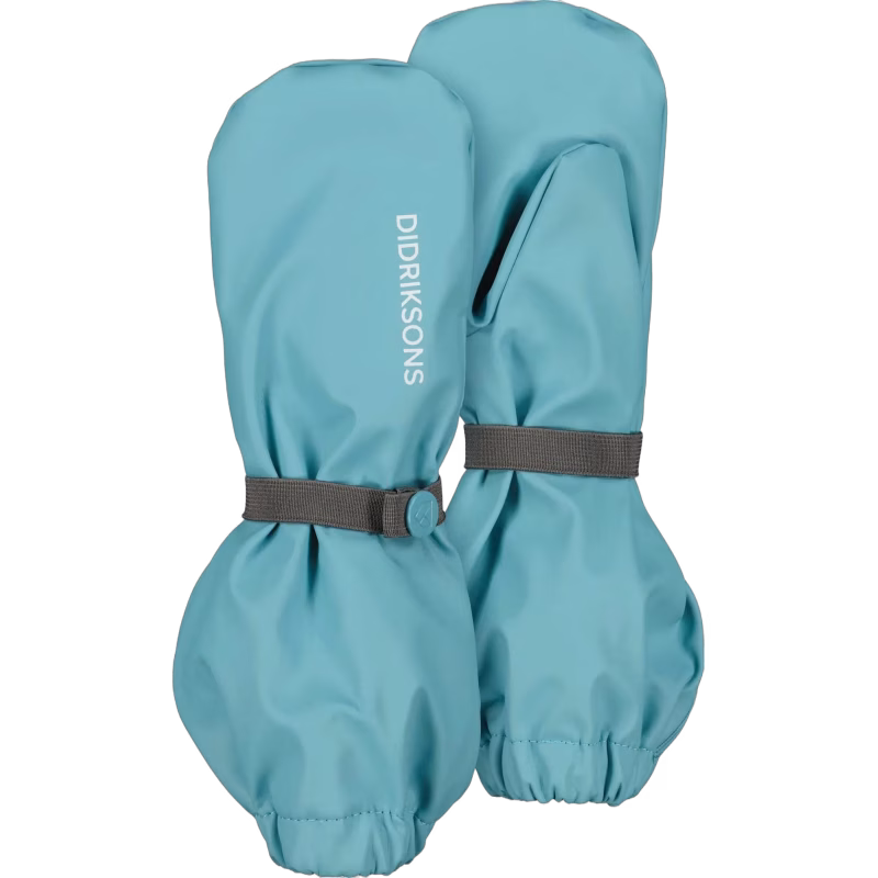 Didriksons Pileglove Fodrade Regnvantar, Blue Wash, 0 år