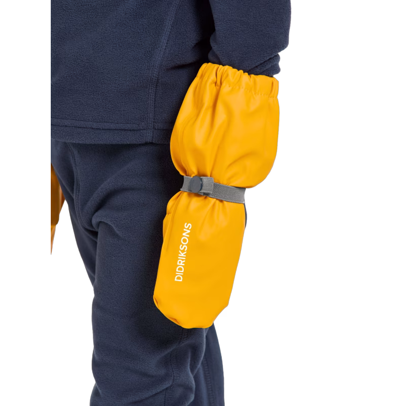 Didriksons Pileglove Fodrade Regnvantar, Oat Yellow, 6 år