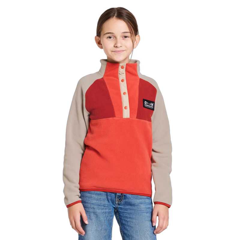 Didriksons Yokto Fleecetröja, Light Mars Red, 160
