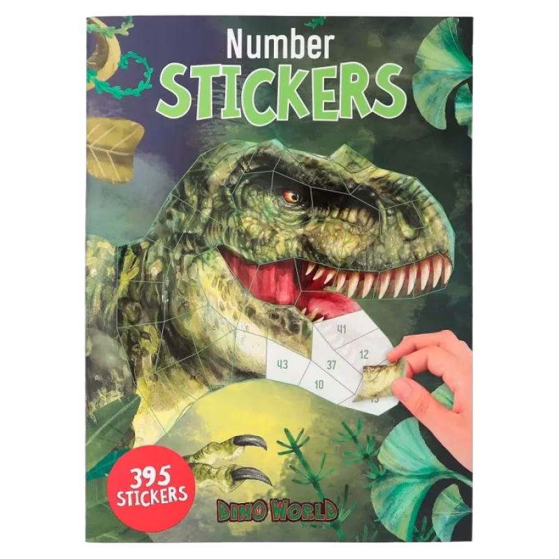 Dino World Klistermärkesbok Nummer