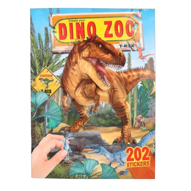 Dino World Klistermärkesbok Zoo