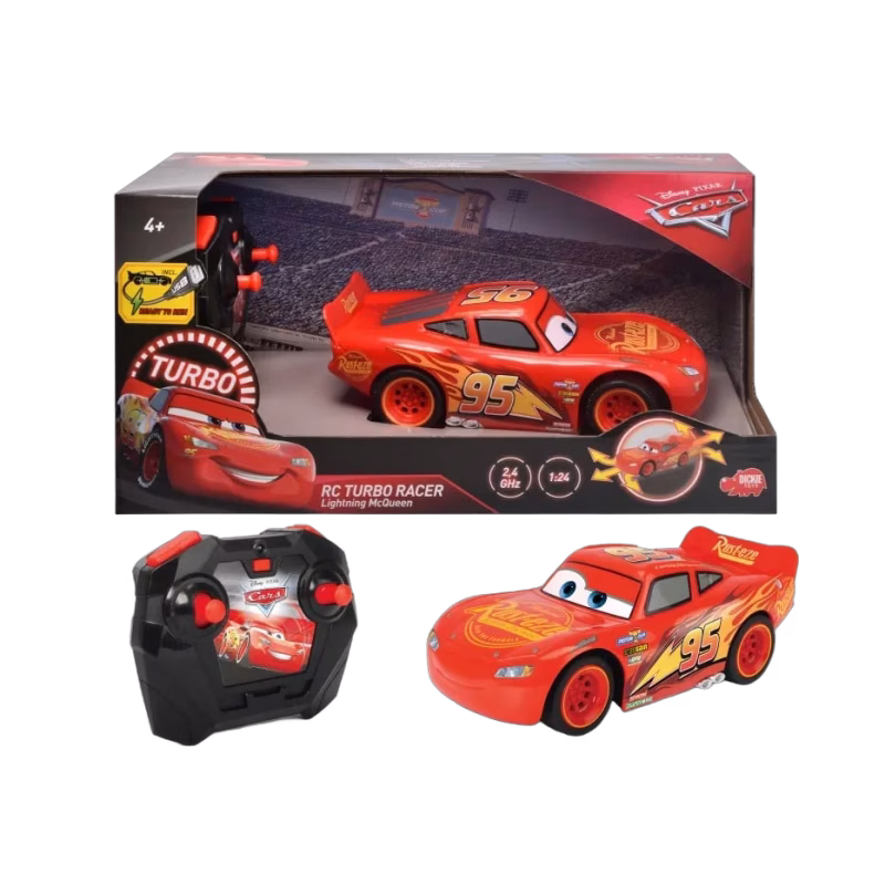 Disney Cars Radiostyrd bil med turbofunktion (Blixten McQueen)