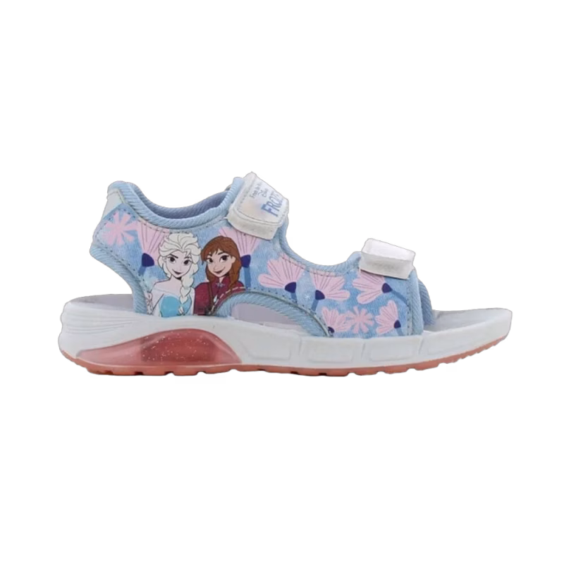 Disney Frozen Blinkande Sandaler, Silver/Blue, 29