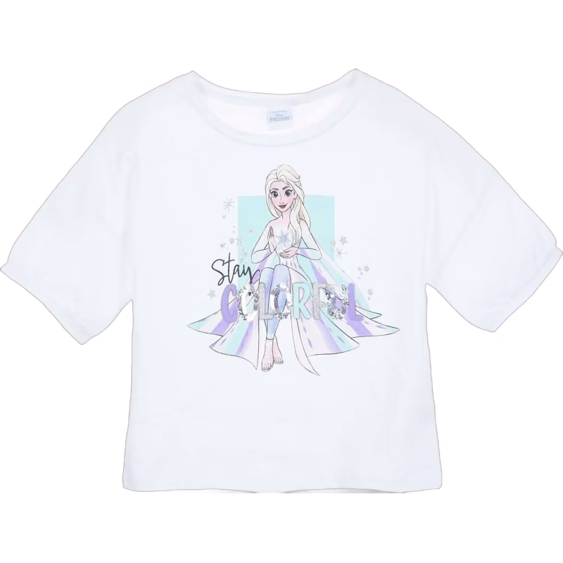 Disney Frozen T-shirt, White, 8 år