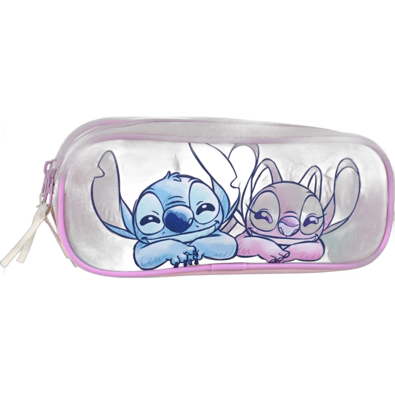 Disney Lilo &  Stitch Dubbelpennfodral Wild Energy, Rosa