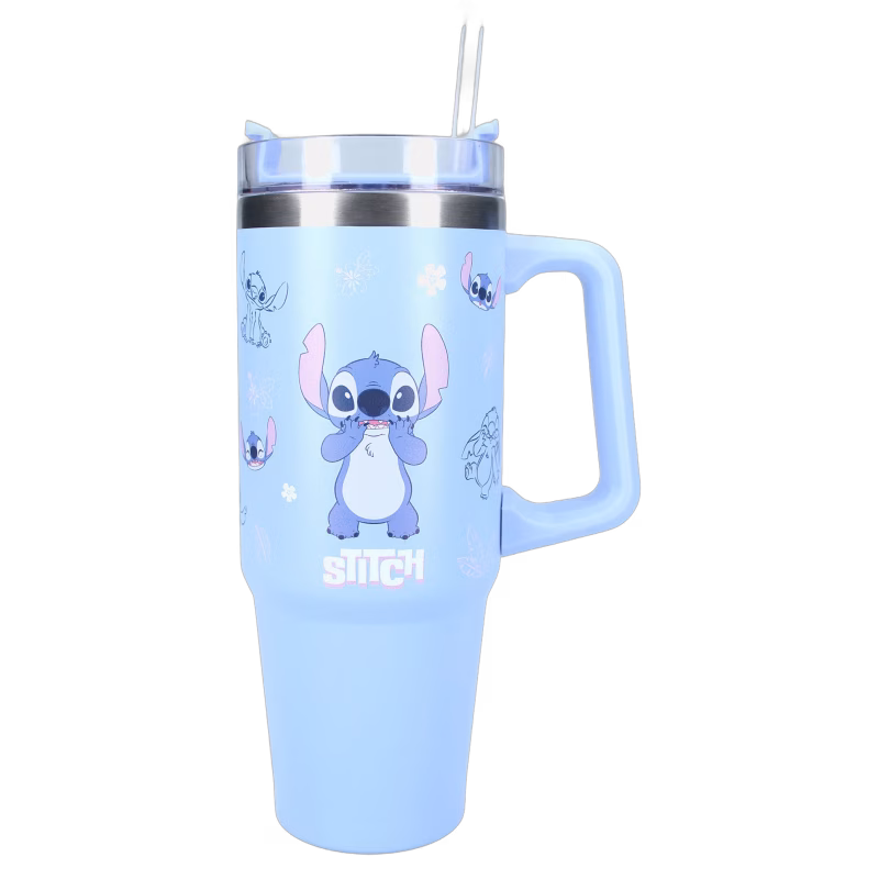 Disney Lilo &  Stitch Tumbler Vattenflaska Bottled Bliss 900 ml, Blå