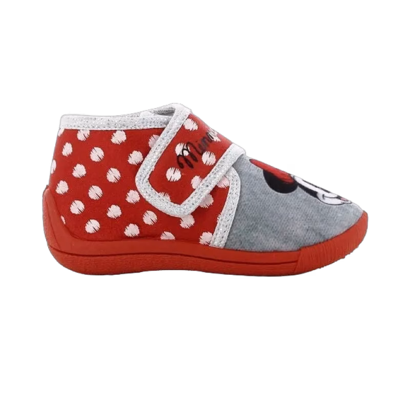 Disney Mimmi Pigg Tofflor, Red/Light Grey, 30