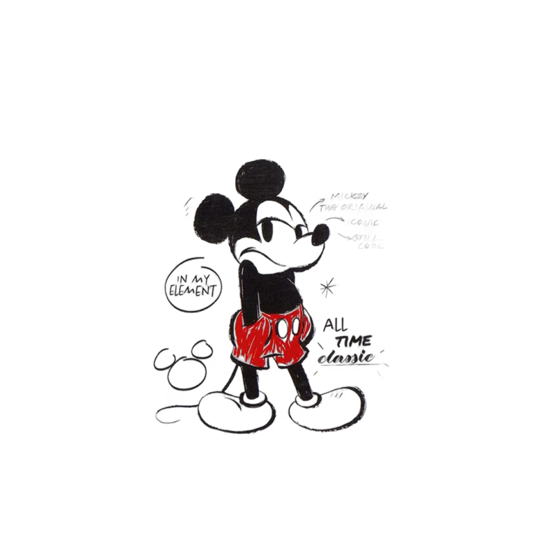 Disney Musse Pigg T-shirt, Vit, 98-104