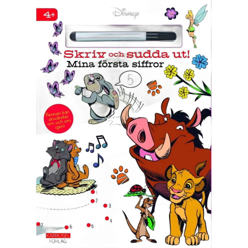 Disney Skriv och sudda ut! Mina första siffror