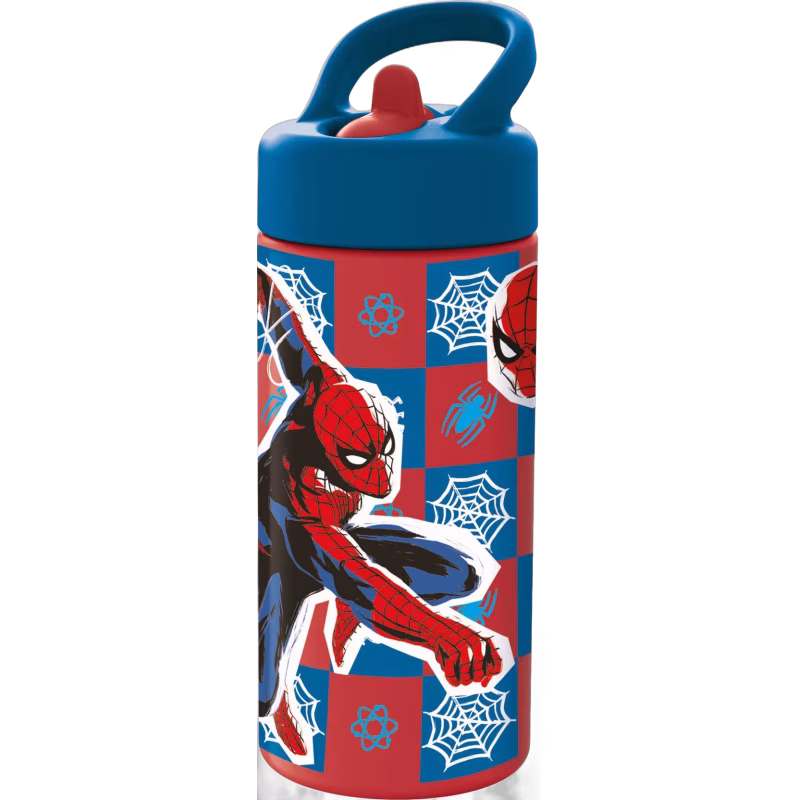DisneySpiderman Sipper Vattenflaska 410 ml, Röd/Blå