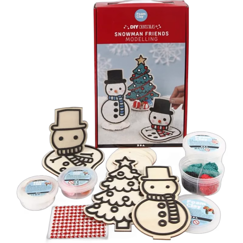 DIY Christmas Snögubbe och julgran (Modellering)
