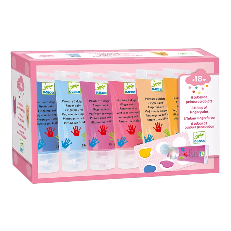 Djeco Fingerfärg 6-pack Sweet