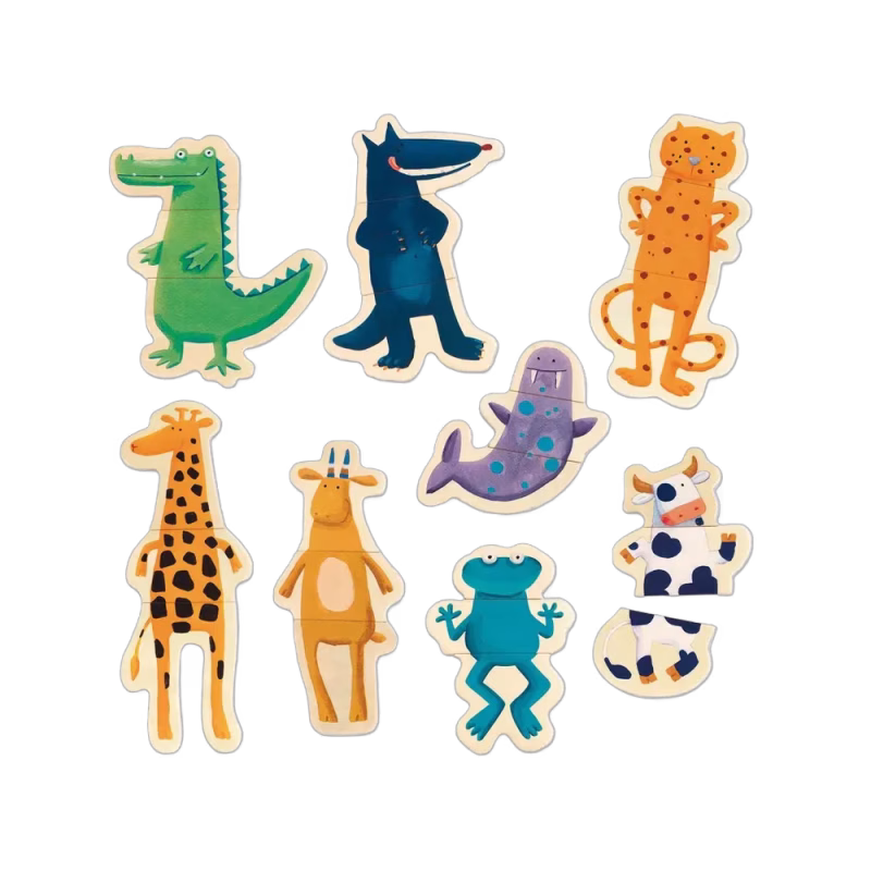 Djeco Magnetpussel Crazy Animals