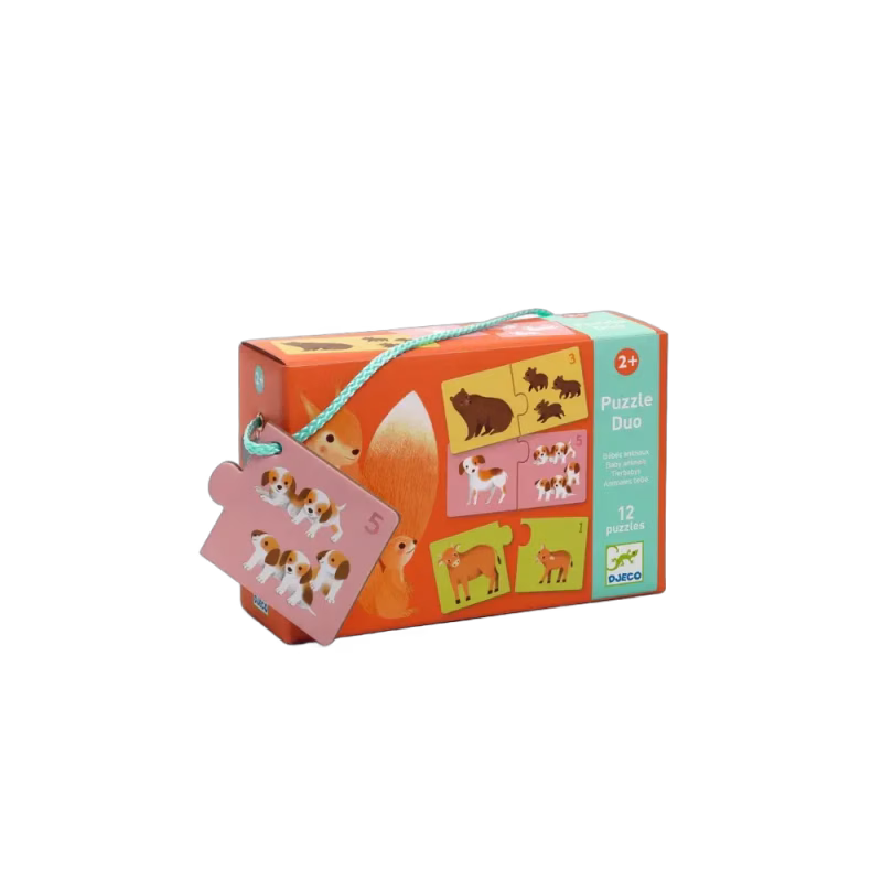 Djeco Pussel Duo Baby Animals