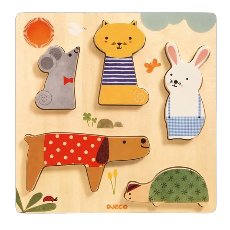 Djeco Reliefpuzzle Woodypets