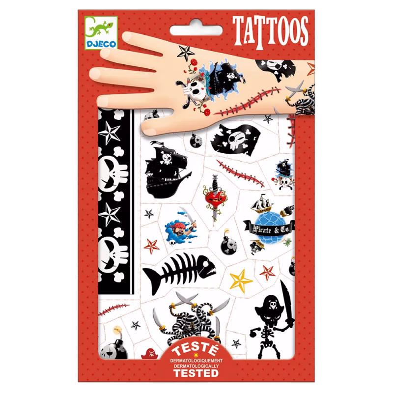 Djeco Tatueringar Pirater