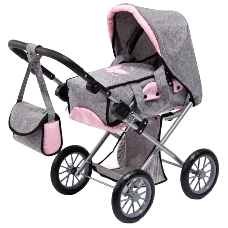 Dockvagn City Star (Grå/rosa)