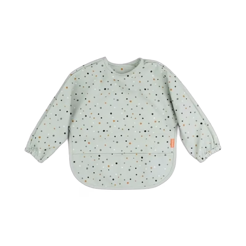 Done By Deer Haklapp med ärm Happy Dots (Green)