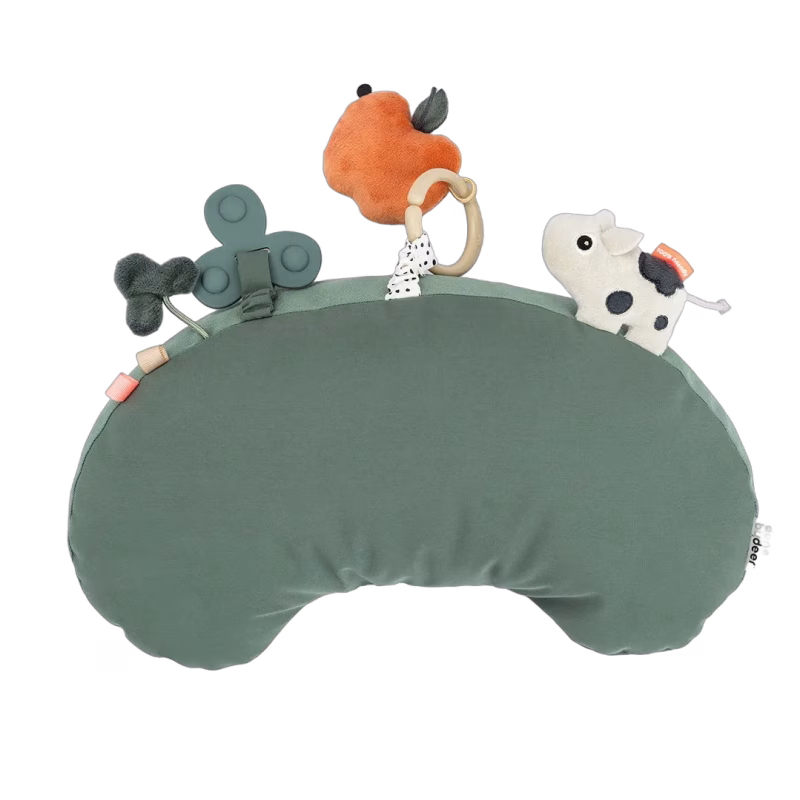 Done By Deer Tiny Farm Tummy Time Aktivitetsleksak, Green