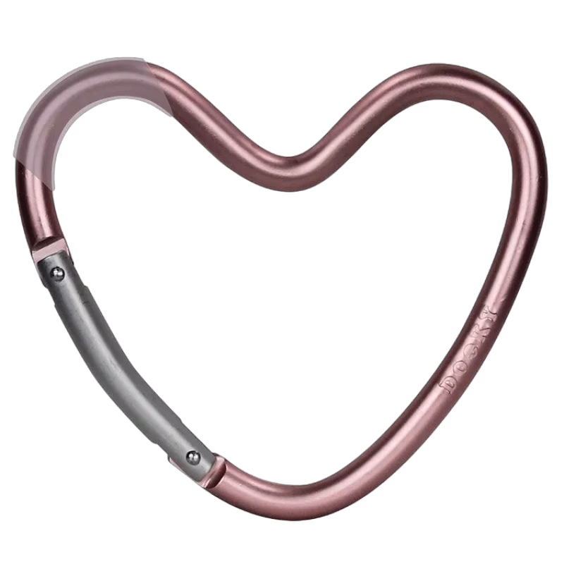 Dooky barnvagnskrok hjärta, rosa
