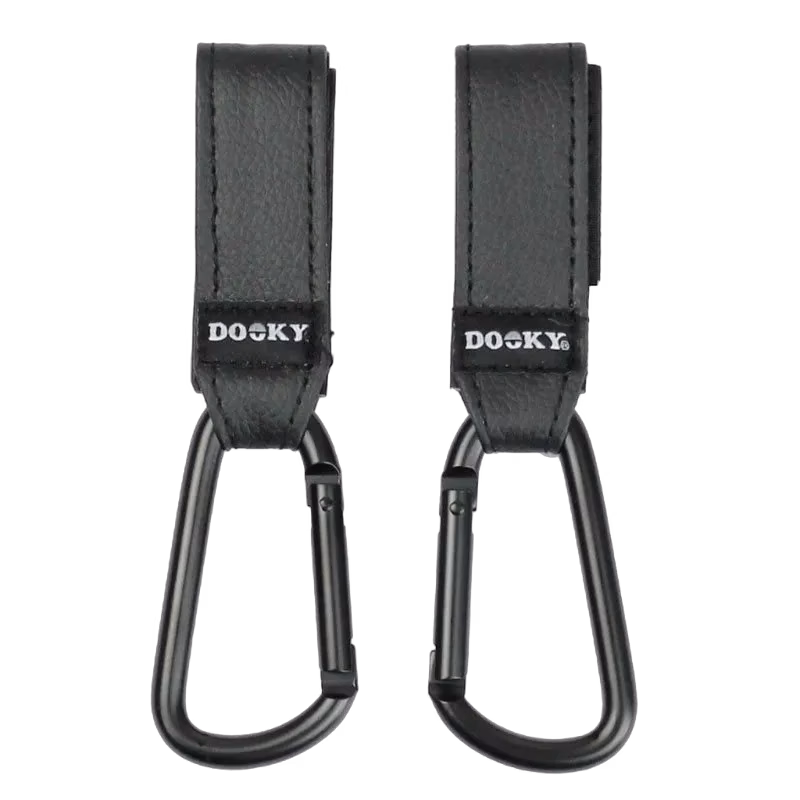 Dooky barnvagnskrok liten 2-pack, svart