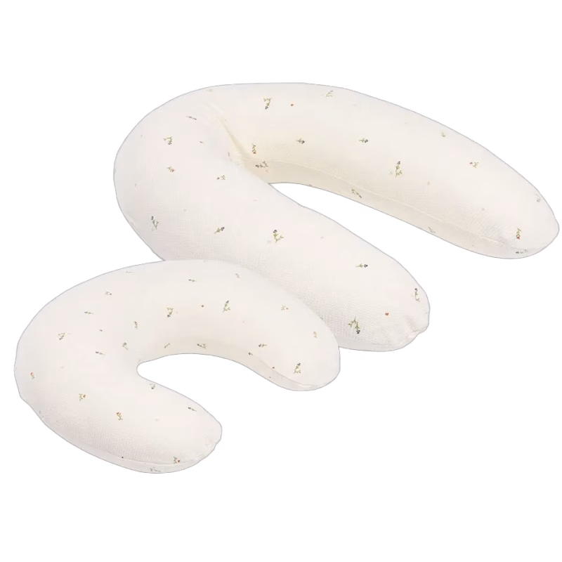 Doomoo  Amnings- &  Gravidkudde 2-i-1, Quilt Creme Blomma