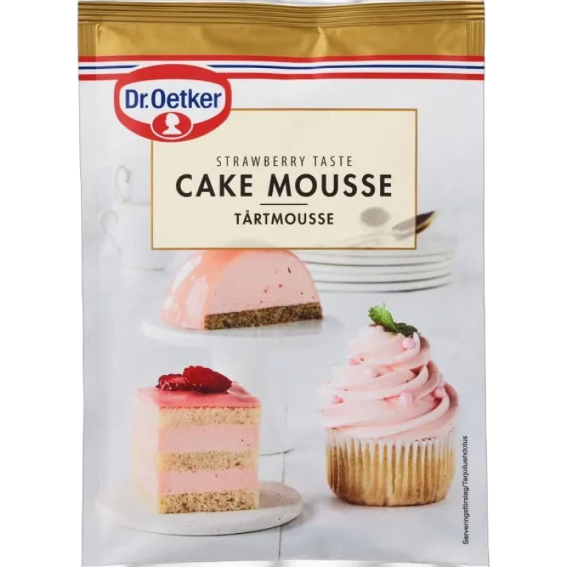 Dr. Oetker Tårtmousse Jordgubb 96g