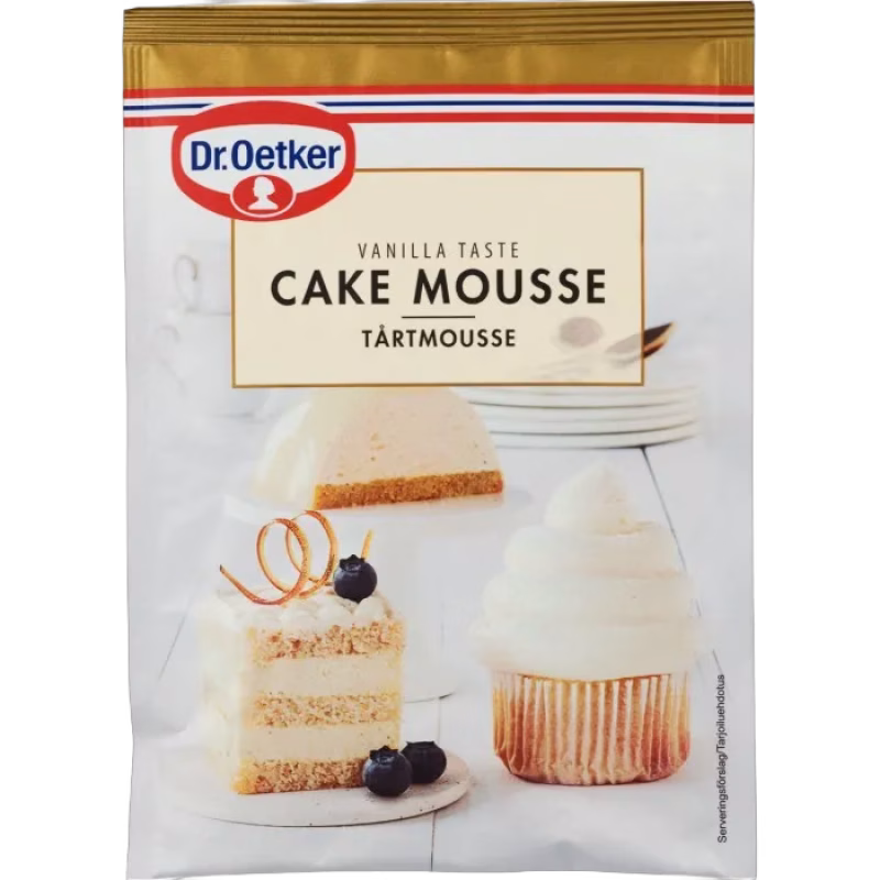 Dr. Oetker Tårtmousse Vaniljsmak 90g