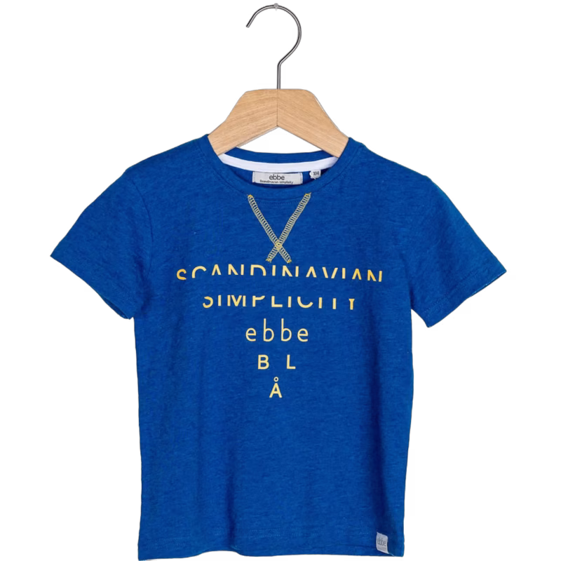 Ebbe Gologo T-Shirt, Royal Blue Melange 110