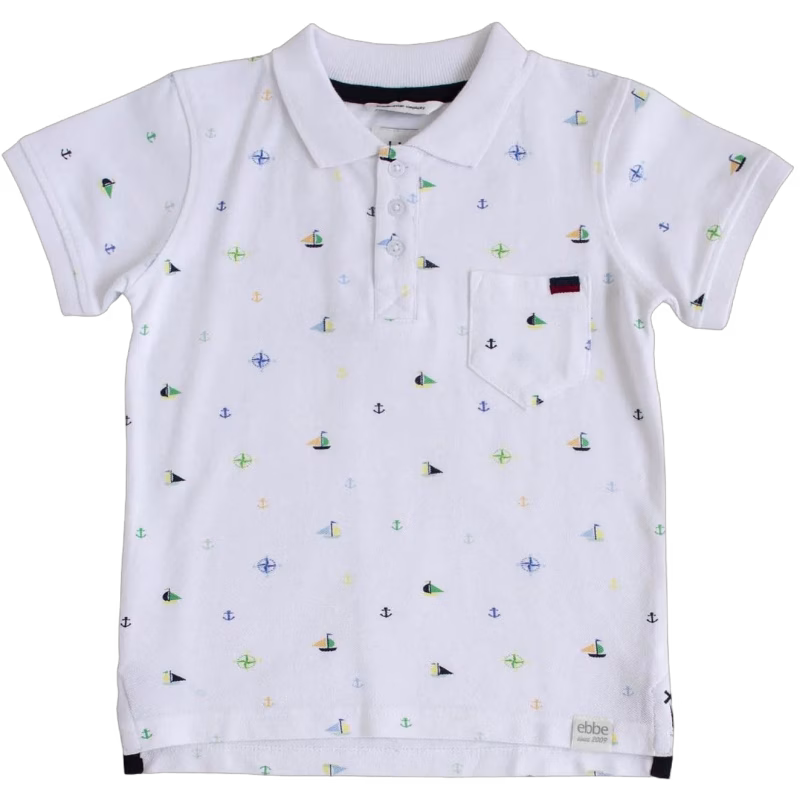 Ebbe Harper Piké T-Shirt, Multi Sea Print, 42