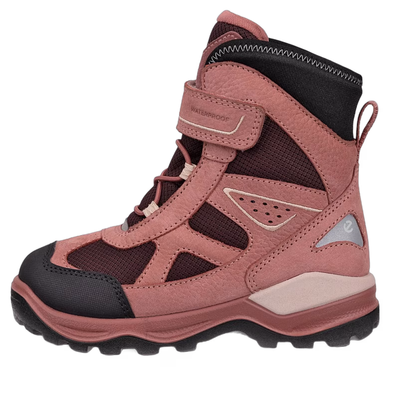 Ecco Snow Mountain GTX Vinterkängor, Black/Petal/Fig, 31