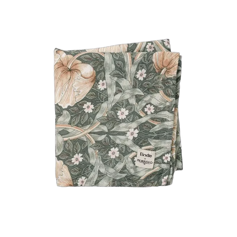 Elodie Details bamboo muslin blanket 1-p, William Morris pimpernel