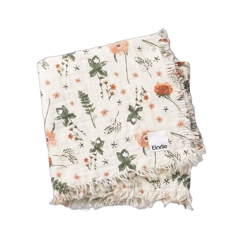 Elodie Details mjuk bomullsfilt, meadow blossom